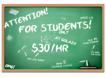Student rate promotion